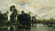 Charles Francois Daubigny, The Edge of the Pond